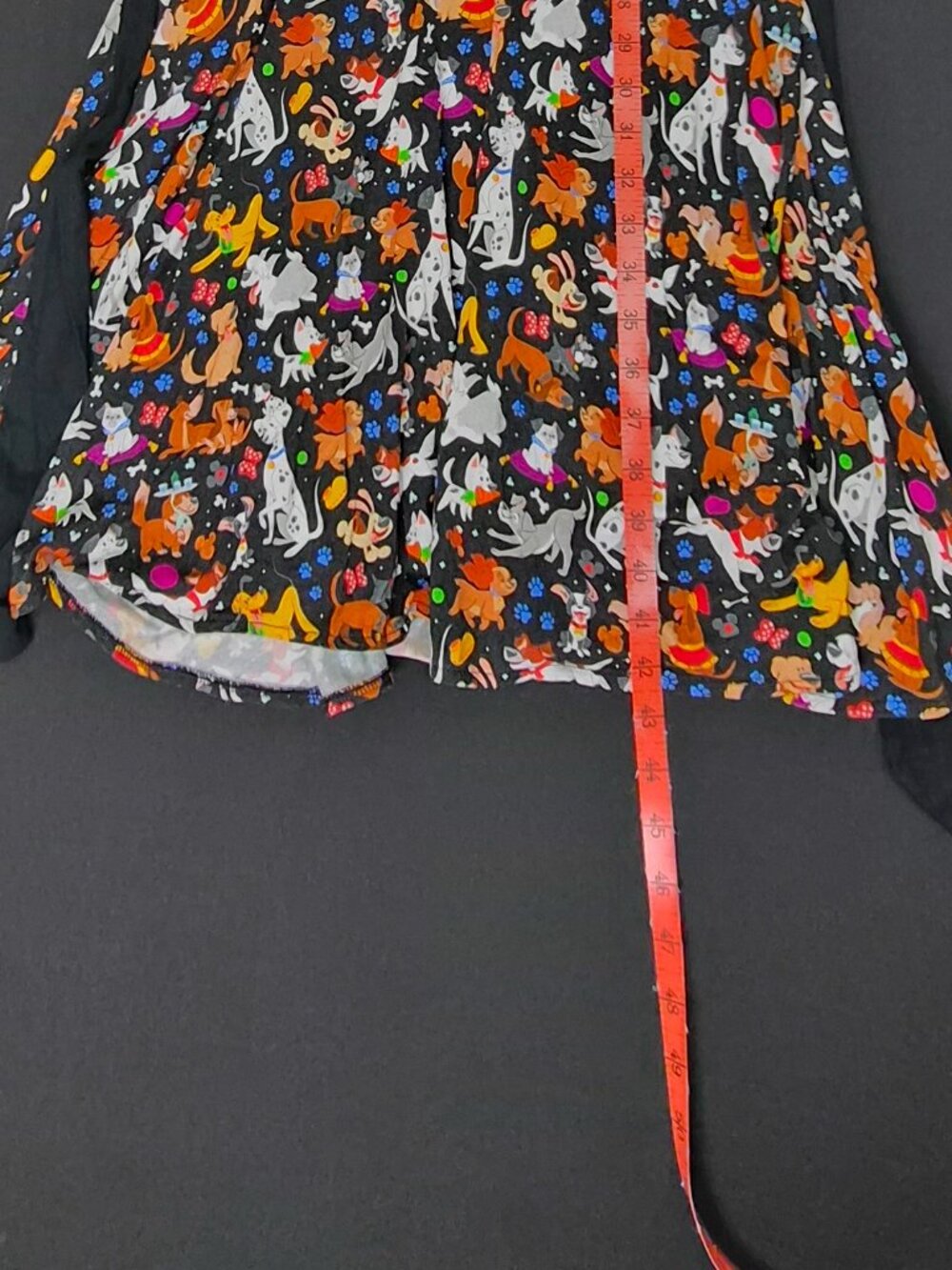 Disney the Dress Shop midi dress with Disney dogs print sleeveless EUC Medium - Picture 11 of 12